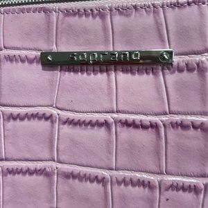 Pink leather tablet case.